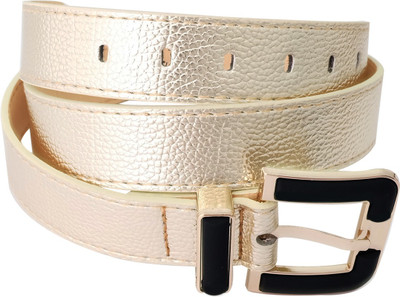 

Super Drool Girls Casual, Party, Formal, Evening Gold Artificial Leather Belt