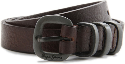 

Pepe Jeans Women Brown Genuine Leather Belt, Tan