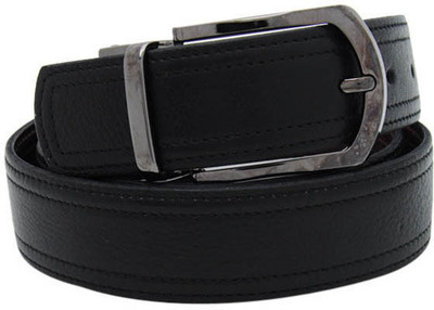 42% OFF on Walletsnbags Men Formal Black Genuine Leather Reversible Belt