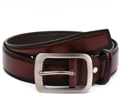 

Buckle Up Men Formal Maroon Artificial Leather Belt