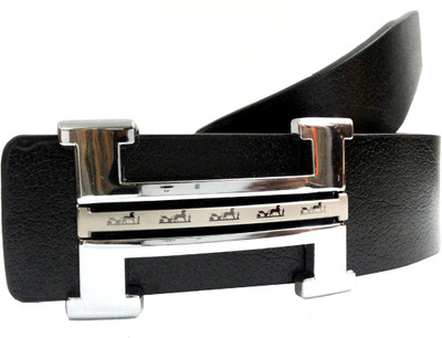 

Mode Boys Casual, Formal Black Genuine Leather Belt, Black-176