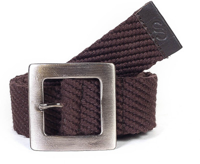 

Solzo Men Casual Brown Canvas Belt, Brown solid