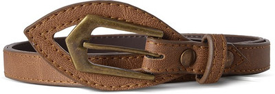 

Baggit Women Casual Brown Synthetic Belt, Mustard