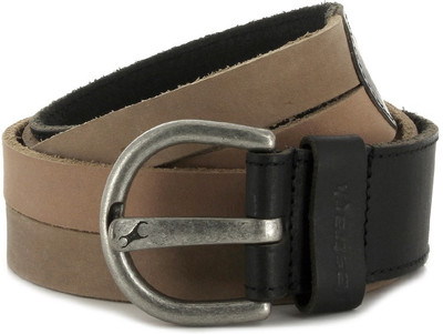 

Fastrack Men Black, Beige Belt, Pink