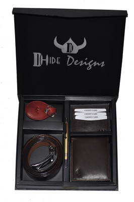 

DHide Designs Men Multicolor Genuine Leather Belt