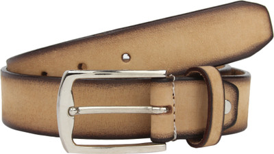 

K London Men Casual, Formal Beige Genuine Leather Belt, Beige;brown;cre8me