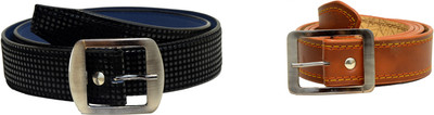 

Tiwari Collection Men Black Artificial Leather Belt, Black;brown