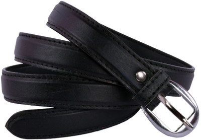 

Modishera Women Party, Casual Black Artificial Leather Belt, Black-101
