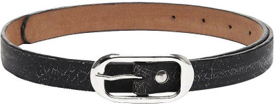 

Fume Women Casual Black Genuine Leather Belt