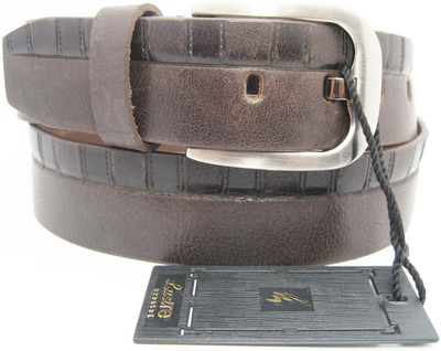 

Lustre International Men Casual Brown Genuine Leather Belt