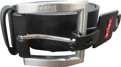 

Levi's Men Black Genuine Leather, Metal Belt