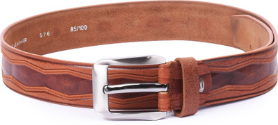 

Buckle Up Men Tan Genuine Leather Belt