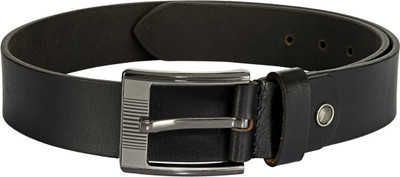 

TKWD Leathers Men Casual Black Genuine Leather Belt