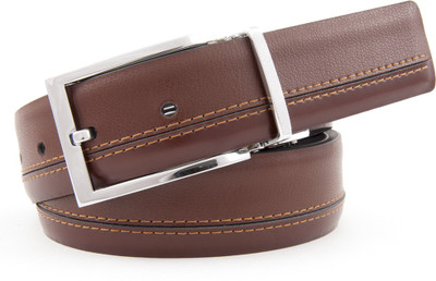 

Hidea Men Multicolor Genuine Leather Belt, Black / tan