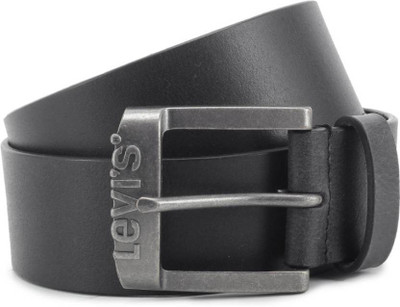 

Levi's Men Black Metal, Genuine Leather Belt