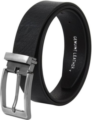 

Amicraft Men Black Genuine Leather Belt, Black;brown