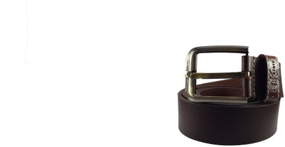 

SHAKS TRADERS Men Brown Genuine Leather Belt