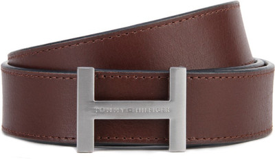 

Tommy Hilfiger Men Brown Belt, Burgandy/navy