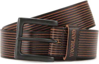 

Woodland Men Brown Genuine Leather, Metal Belt