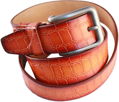 

Lion Heart Men Casual Tan Genuine Leather Belt