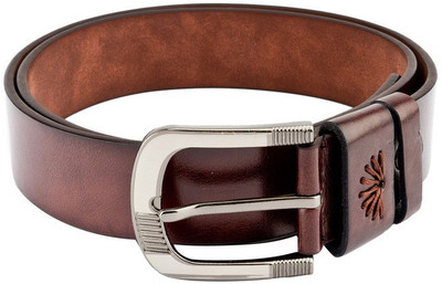 

Swiss Design Men Casual Brown Genuine Leather Belt