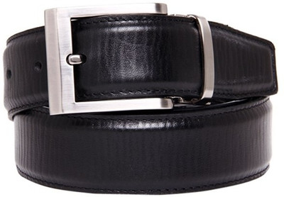 

Walletsnbags Men Formal Black Genuine Leather Belt, Black-38
