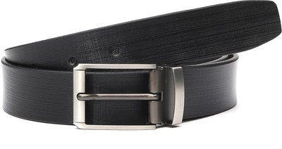 

Hornbull Men Formal Black Genuine Leather Belt