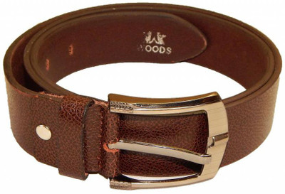 

Woods Men Casual Brown Genuine Leather Belt