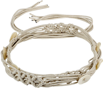 

Jainsons Women Casual White Fabric Belt