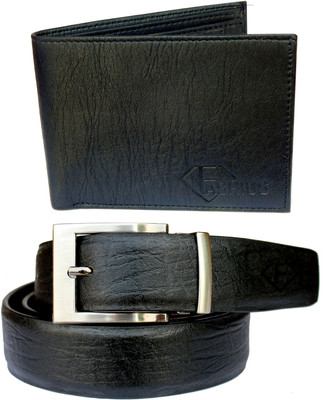 

Fashius Men Black Artificial Leather Belt, Black-01