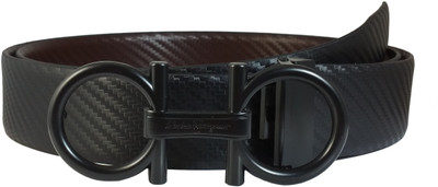 

Ammvi Creations Men Formal, Party, Evening Black Genuine Leather Reversible Belt