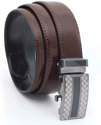 

Hawai Men Casual, Formal Brown Genuine Leather Belt, Brown-01
