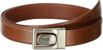 

Osaiz Men Formal Tan Genuine Leather, Metal Belt, Tan-11