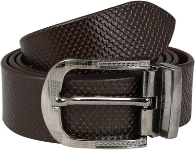 

The Blue Pink Men Casual Brown Genuine Leather Belt, Brown-02