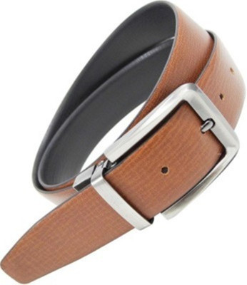 

Gruvi Enterprises Men Party Brown Genuine Leather Belt