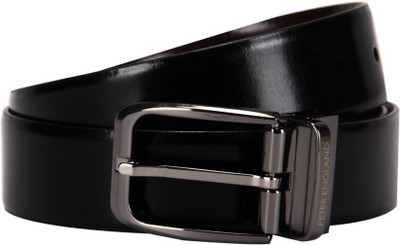 

Peter England Men Black Genuine Leather Belt