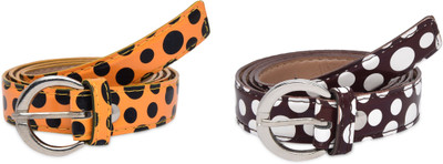 

SRS Women Casual Brown, Orange Artificial Leather Belt, Brown-orange-26
