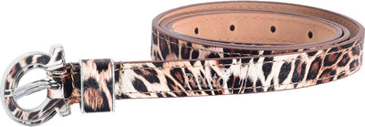 

palito Women Multicolor Genuine Leather Belt, Brown;black