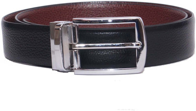 

PRUG Men Formal Black Genuine Leather Reversible Belt