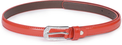 

Buckle Up Women Red Artificial Leather Belt