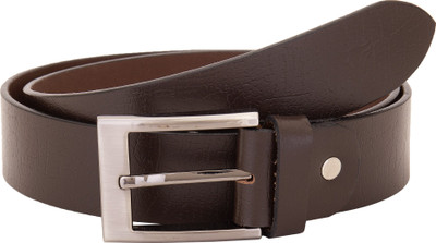 

Valbone Men Casual Brown Genuine Leather Belt, Dark brown