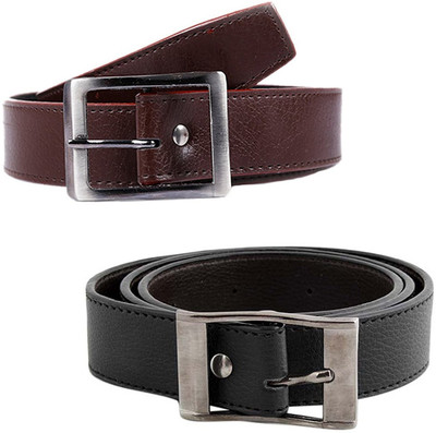 

Fashion Planet Boys Casual Brown Genuine Leather Belt