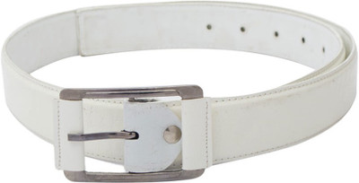 

Skyways Men Casual White Artificial Leather Belt
