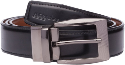 

OODI Men Black Genuine Leather Belt