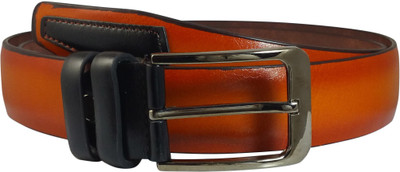 

Ammvi Creations Men Casual Brown Canvas Belt, Brown-07