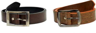 

Tiwari Collection Men Brown Artificial Leather Belt