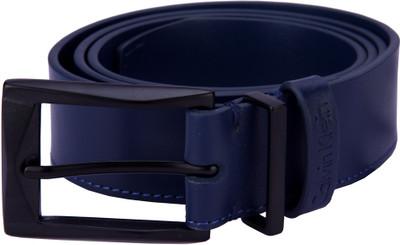 

Calvin Klein Men Casual Blue Genuine Leather Belt, Minight navy
