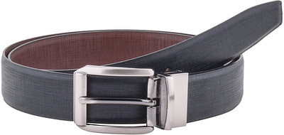 

Brounplus Boys Formal Black Artificial Leather Reversible Belt, Black;brown