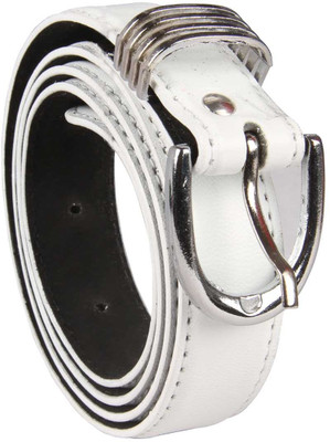 

Harp Boys Casual, Party, Formal, Evening White Artificial Leather Belt, Bianco