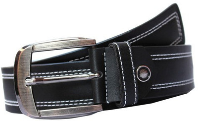 

Bacchus Men Formal Black Artificial Leather Belt